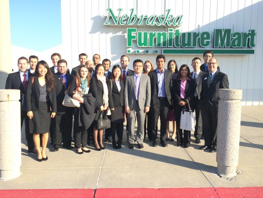 Olin Business School students visit Nebraska Furniture Mart