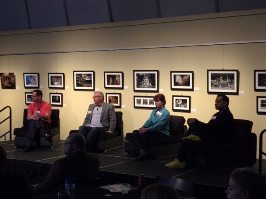 From left to right: Scott Welz, Chris Meyerpeter, Susan Lang, and Travis Sheridan.