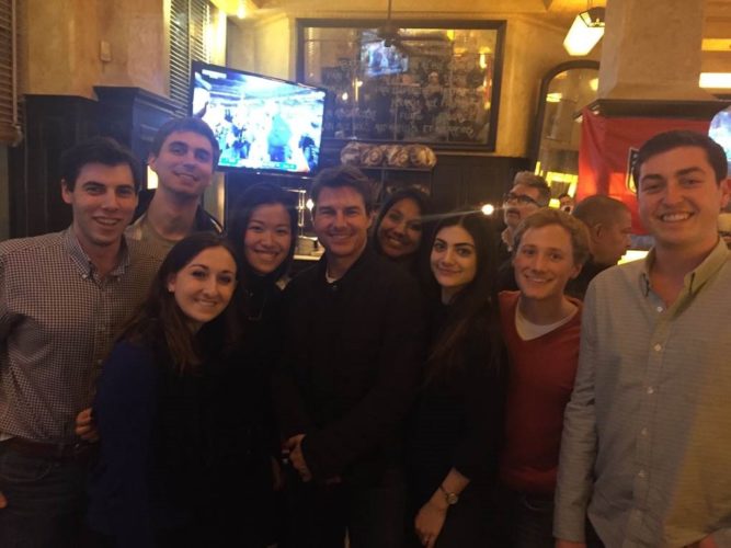 Tom Cruise meets with Olin Students