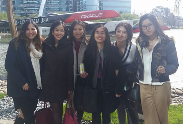 Students visit Oracle in San Francisco.