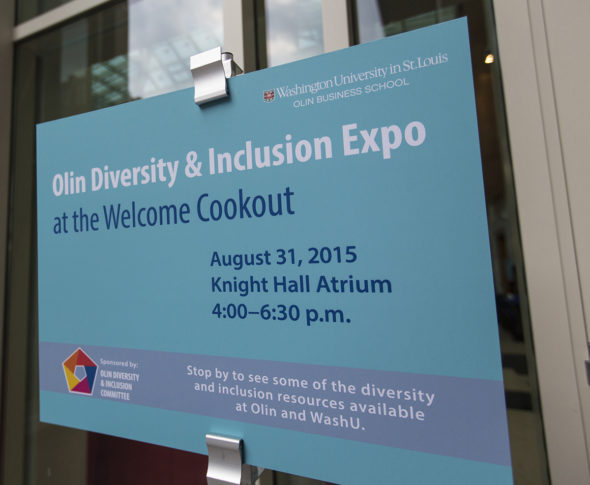 MONDAY, AUG. 31, 2015 - This is the Olin Diversity & Inclusion Expo at Washington Univeristy's Olin Business School. ©Photo by Jerry Naunheim Jr.