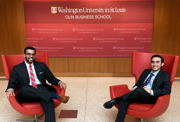 Two MD/MBA students, Taleef Khan and Ramin Lalezari, have joined Olin
