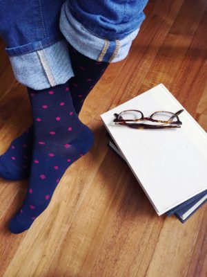 unfettered-socks-polka-dots