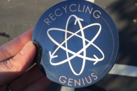 recycling genius close up