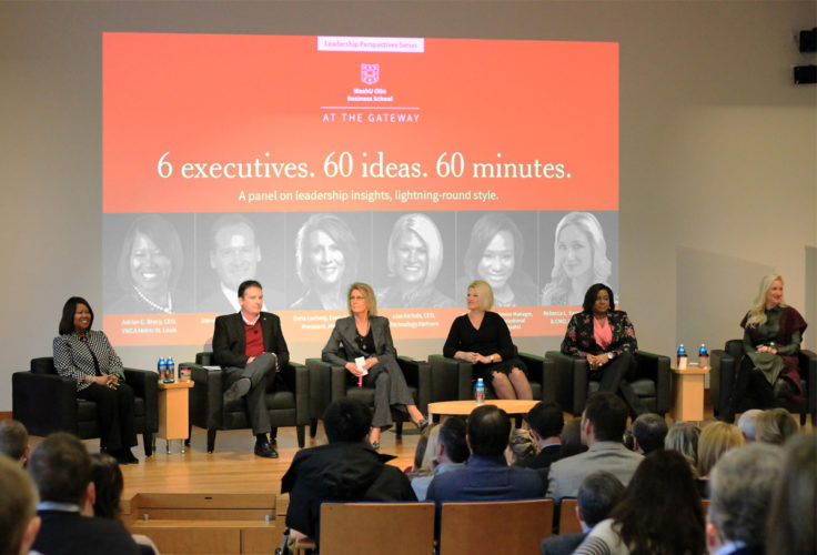 Panelists at the 6.60.60 Leadership Perspectives event on January 31, 2019.