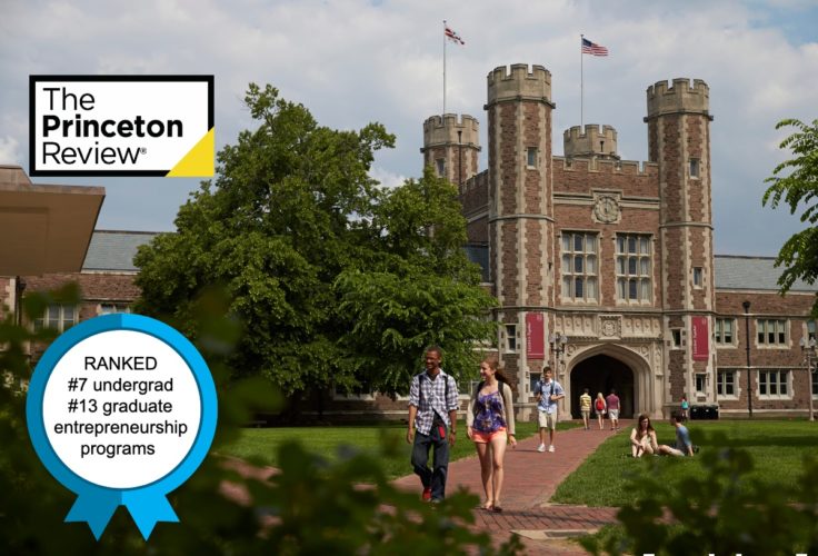 Princeton Review entrepreneurship ranking badge for its 2022 ranking.