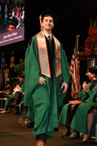 Justin Hardy, BSBA '21, graduated in December 2021.