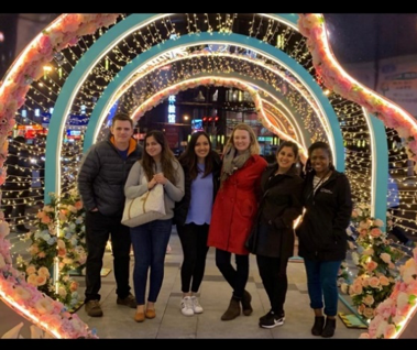 Team 6 outside Hema Market, Shanghai, China